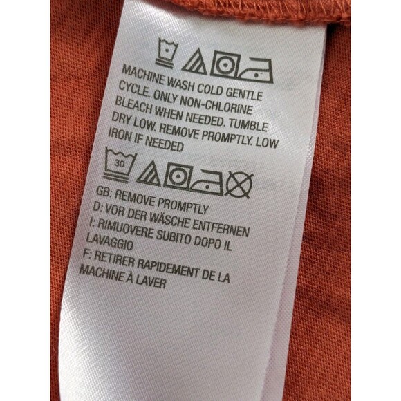 LOGO Lori Goldstein Cardigan Women sz M Coral/Orange CottonModal OpenFront Lace - Picture 8 of 12